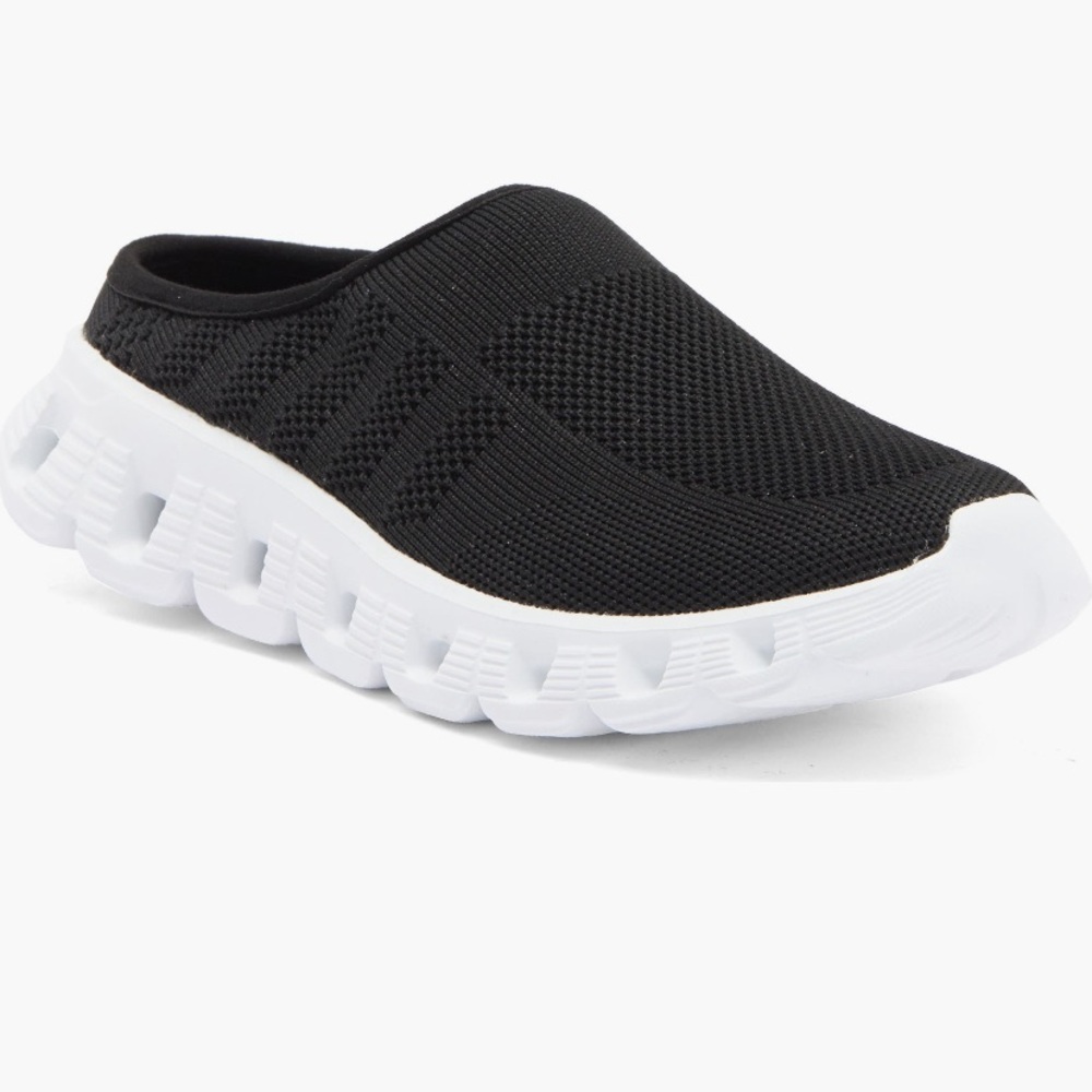 J Slides Black and White Women's Sneakers